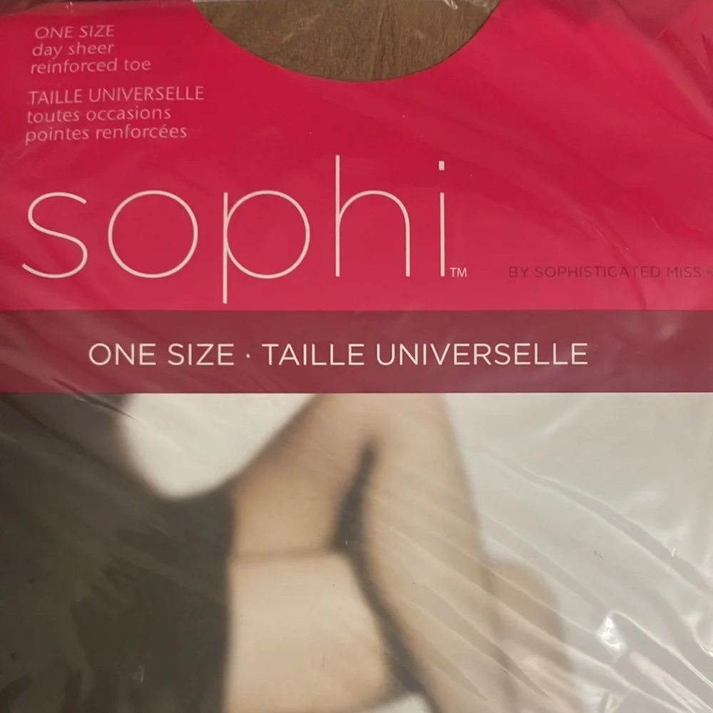 Sophi by Sophisticated‎ Miss Day Sheer Reinforced Toe Pantyhose Beige One Size